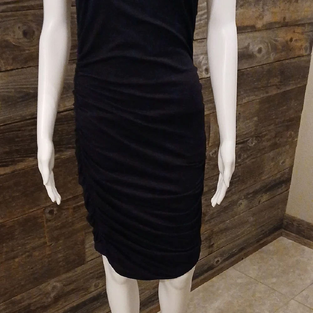 Chic Black Midi Dress - Picture 2 of 7